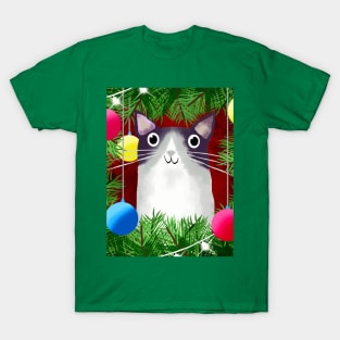 The Cat and the Christmas Tree T-Shirt